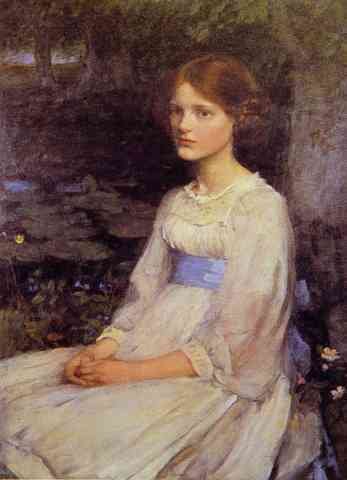 John William Waterhouse Miss Betty Pollock A4 Photo Print