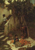 John William Waterhouse The Orange Gatherers Cgfa A4 Photo Print