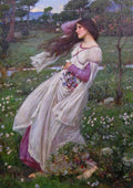 John William Waterhouse Windswept Windflowers A4 Photo Print
