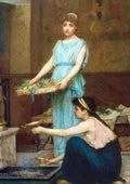 John William Waterhouse the household gods CROP A4 Photo Print