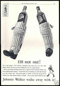 Johnnie Walker Cricket Vintage Retro Advert Ads A4 Photo Print