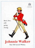 Johnnie Walker Poster Vintage Retro Advert Poster A4 Photo Print