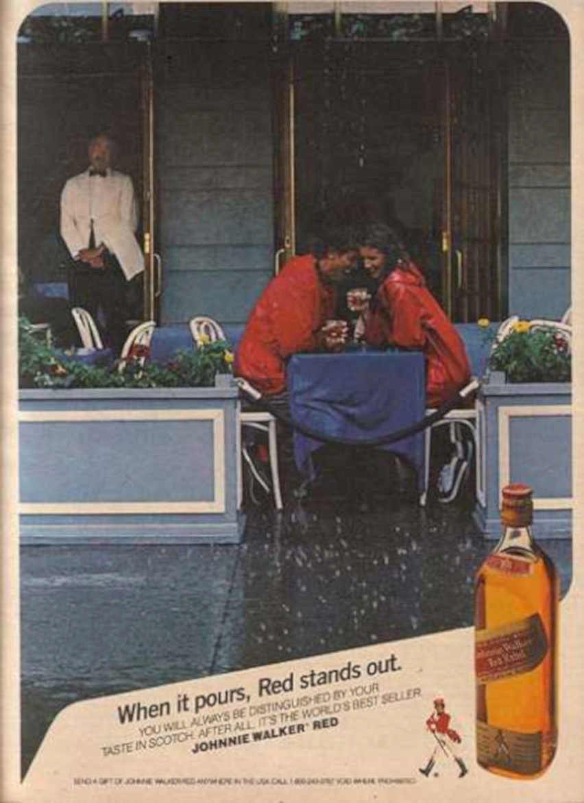 Johnnie Walker Red 1 2 Vintage Retro Advert Ads A4 Photo Print