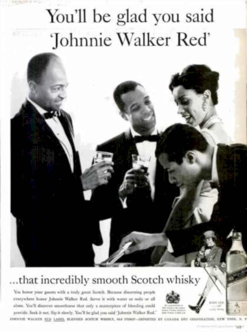 Johnnie Walker Red 2 2 Vintage Retro Advert Ads A4 Photo Print