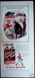 Johnnie Walker Whiskey Vintage Retro Advert Ads A4 Photo Print