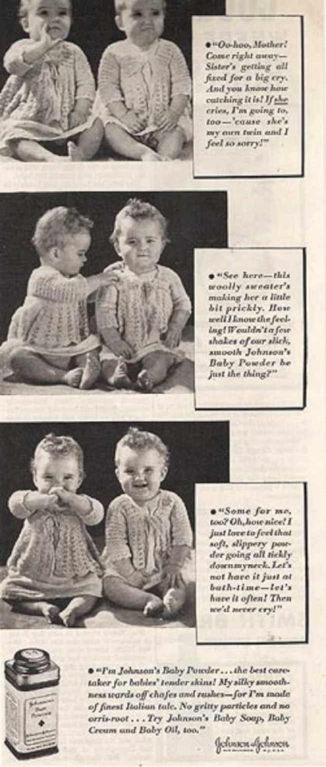 Johnson Baby Babies Vintage Retro Advert Ads A4 Photo Print