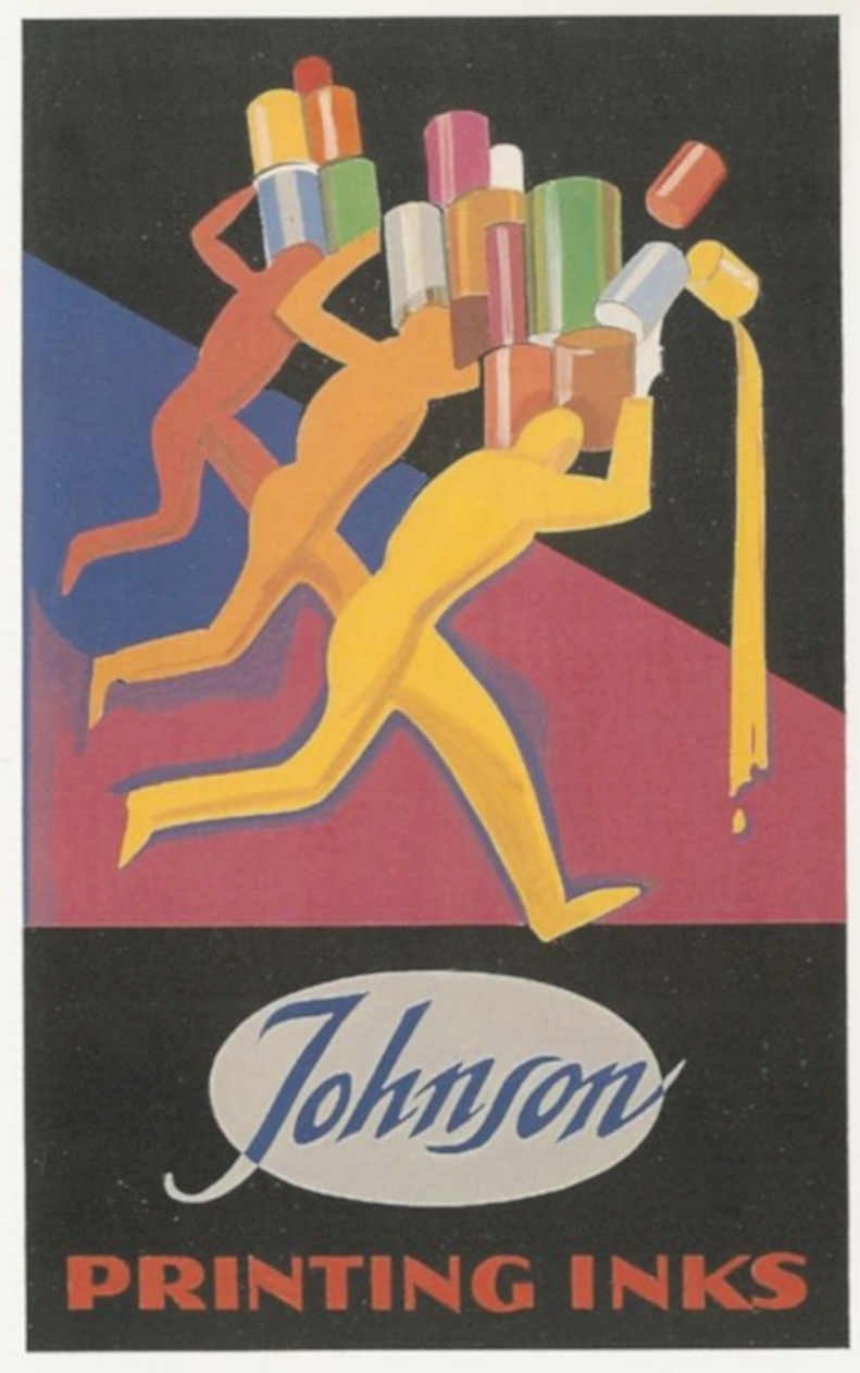 Johnson Printing Inks Vintage Retro Advert Ads A4 Photo Print