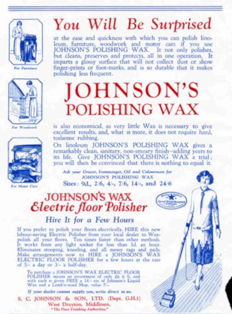 Johnsons Polishing Wax 1 Vintage Retro Advert Poster A4 Photo Print