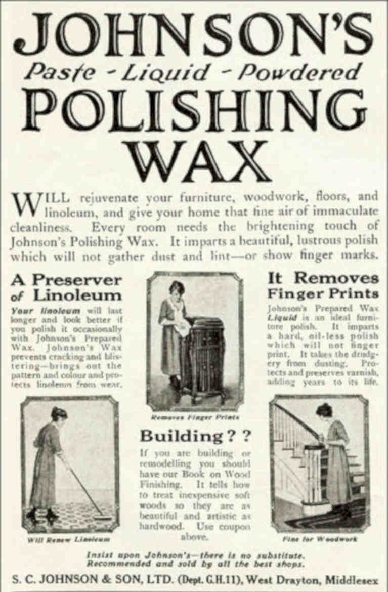 Johnsons Polishing Wax 3 Vintage Retro Advert Poster A4 Photo Print