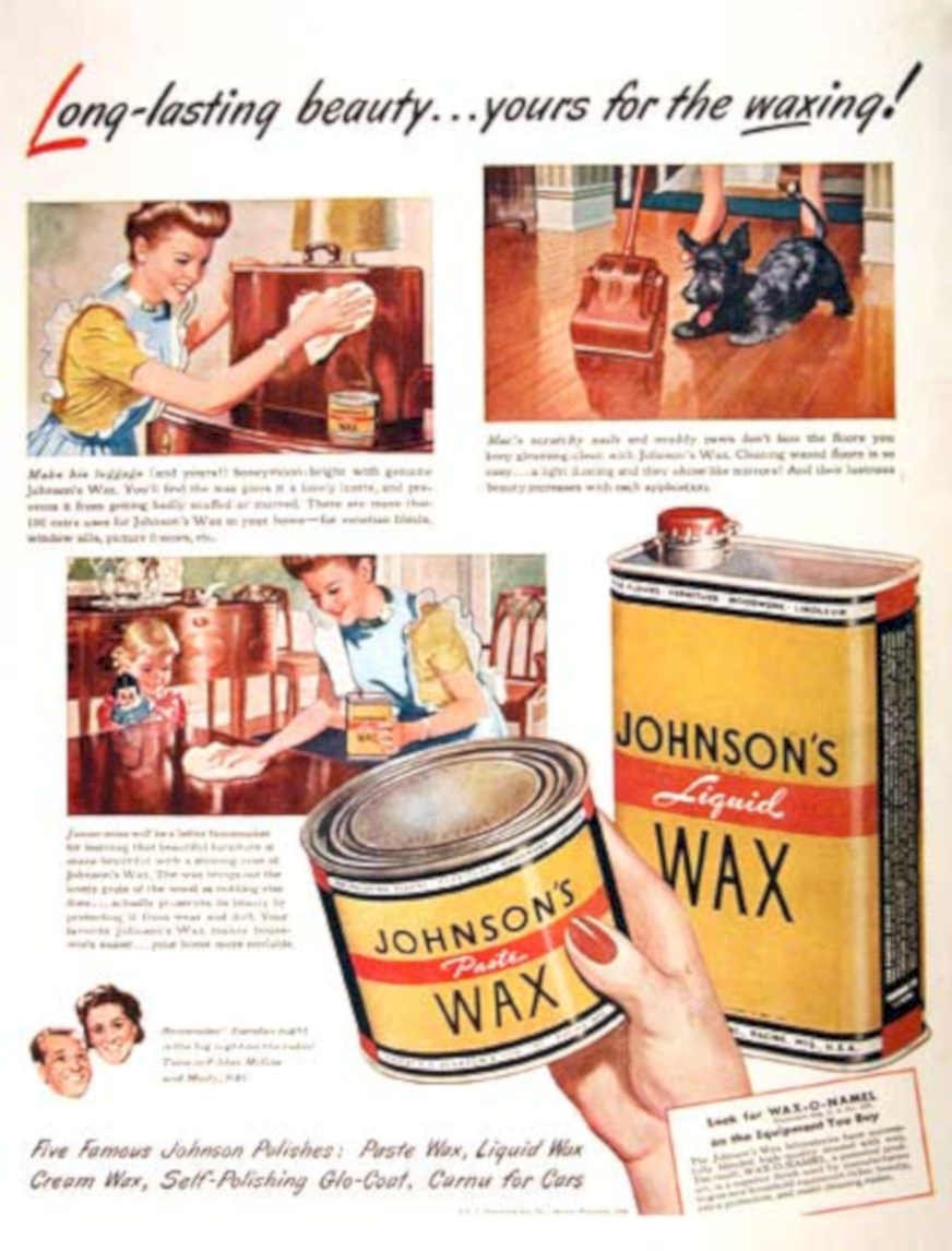 Johnsons Wax Liquid 1 Vintage Retro Advert Ads A4 Photo Print