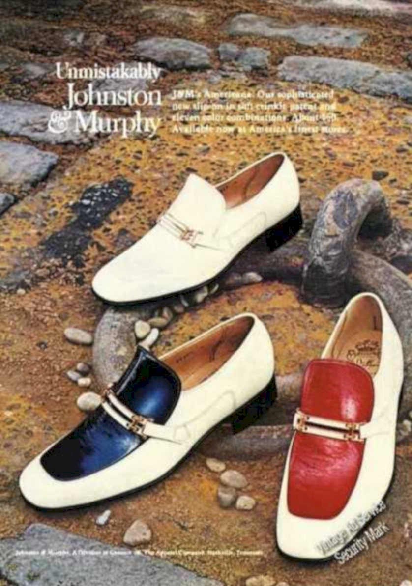 Johnston Murphy Loafers Vintage Retro Advert Ads A4 Photo Print