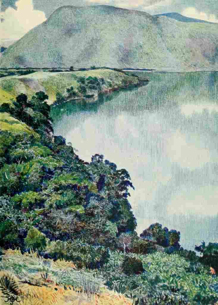 Johnston Sir Harry 1902 Crater lake Ankole A4 Photo Print