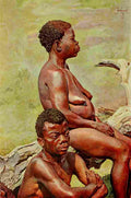 Johnston Sir Harry 1902 Male & female dwarf from the Semliki Forest A4 Photo Print