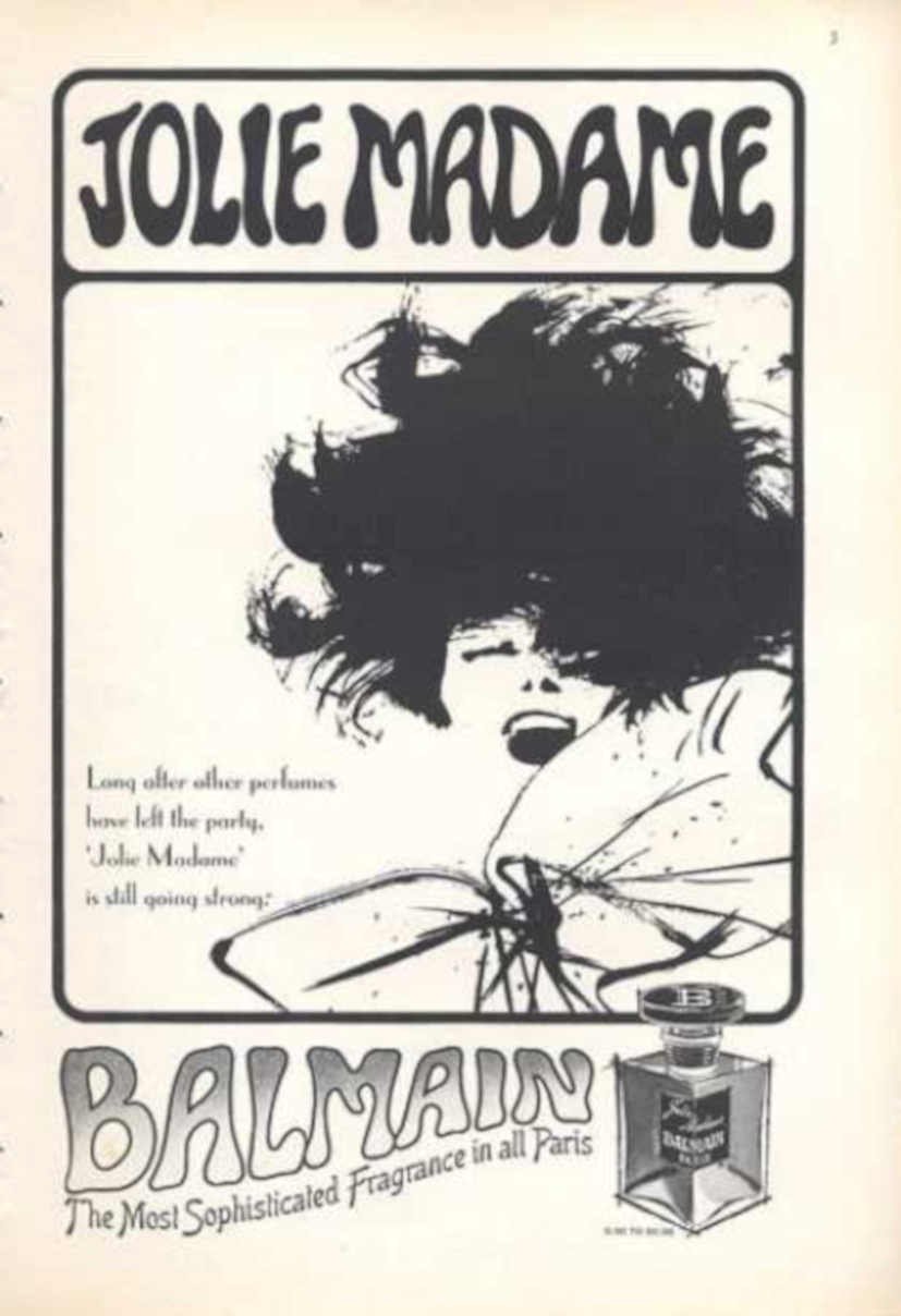 Jolie Madame Balmain 1 Vintage Retro Advert Ads A4 Photo Print