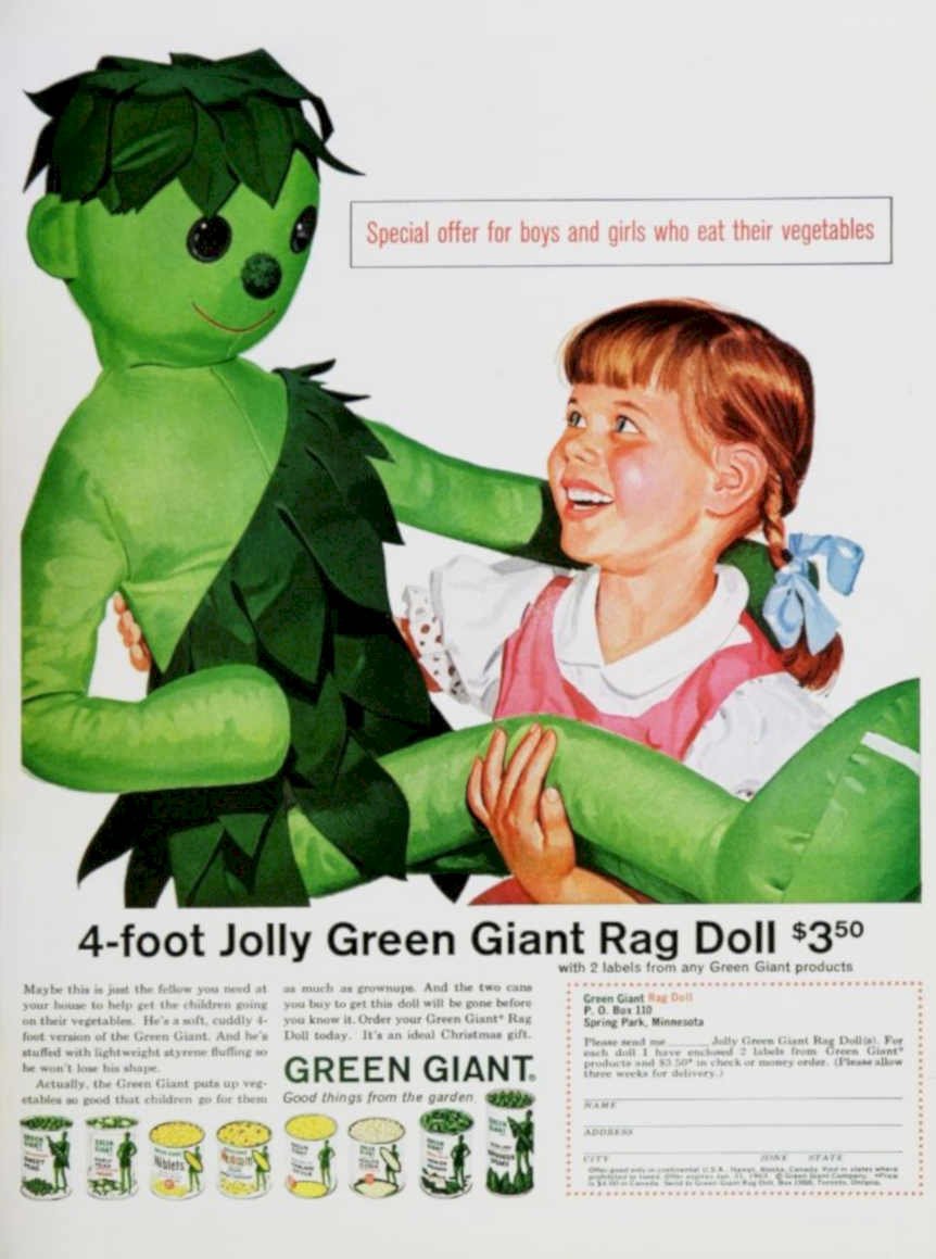 Jolly Giant Rag Vintage Retro Advert Ads A4 Photo Print