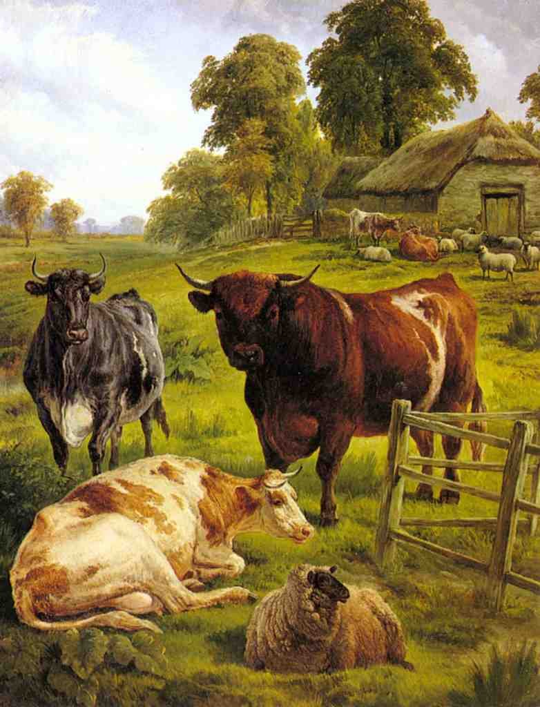 Jones Charles A Pedigree Bull Art A4 Photo Print