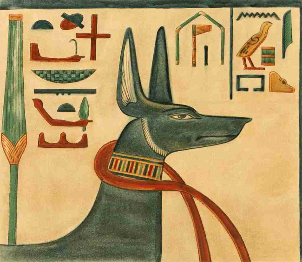 Jones Ernest Harold 1877 1911 The Tomb of Siptah 1908 Anubis A4 Photo Print