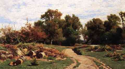 Jones Hugh Bolton A Country Path In Summer A4 Photo Print