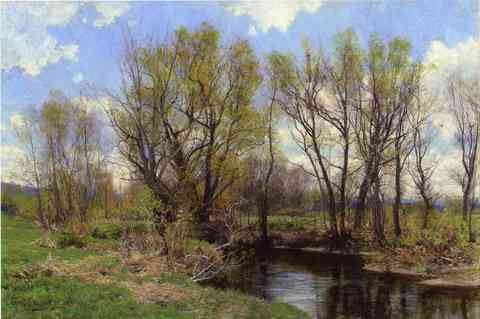 Jones Hugh Bolton Early Spring Near Sheffield Massachusetts A4 Photo Print