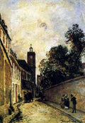 Jongkind Johan Bartold Rue De L Abbe De L Epee And The Church Of Saint James A4 Photo Print