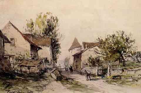 Jongkind Johan Berthold Peasants Returning To The Farm A4 Photo Print