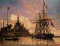 Jongkind Johan Berthold The Port Of Rotterdam A4 Photo Print