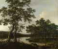 Joris van der Haagen A River Landscape A4 Photo Print