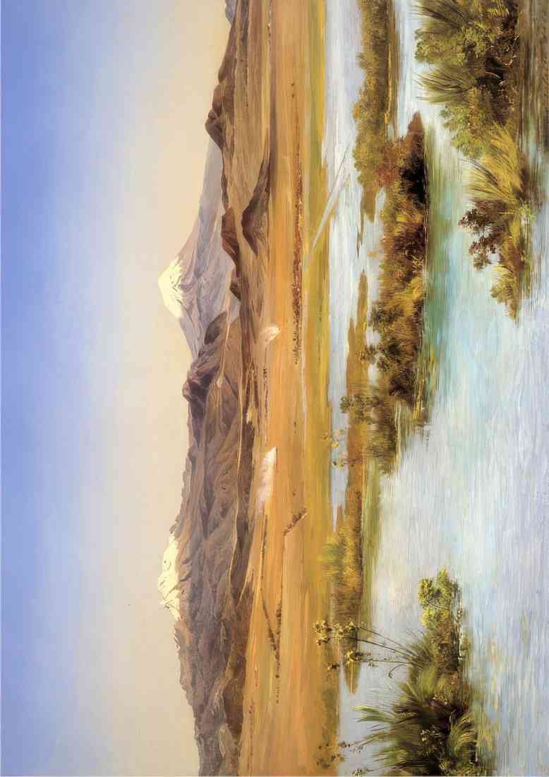 Jose Maria Velasco el popocat petl y el iztacc huatl desde el lago de A4 Photo Print