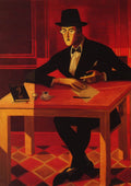 Jose de Almada Negreiros portrait of fernando pessoa 1954 CROP A4 Photo Print