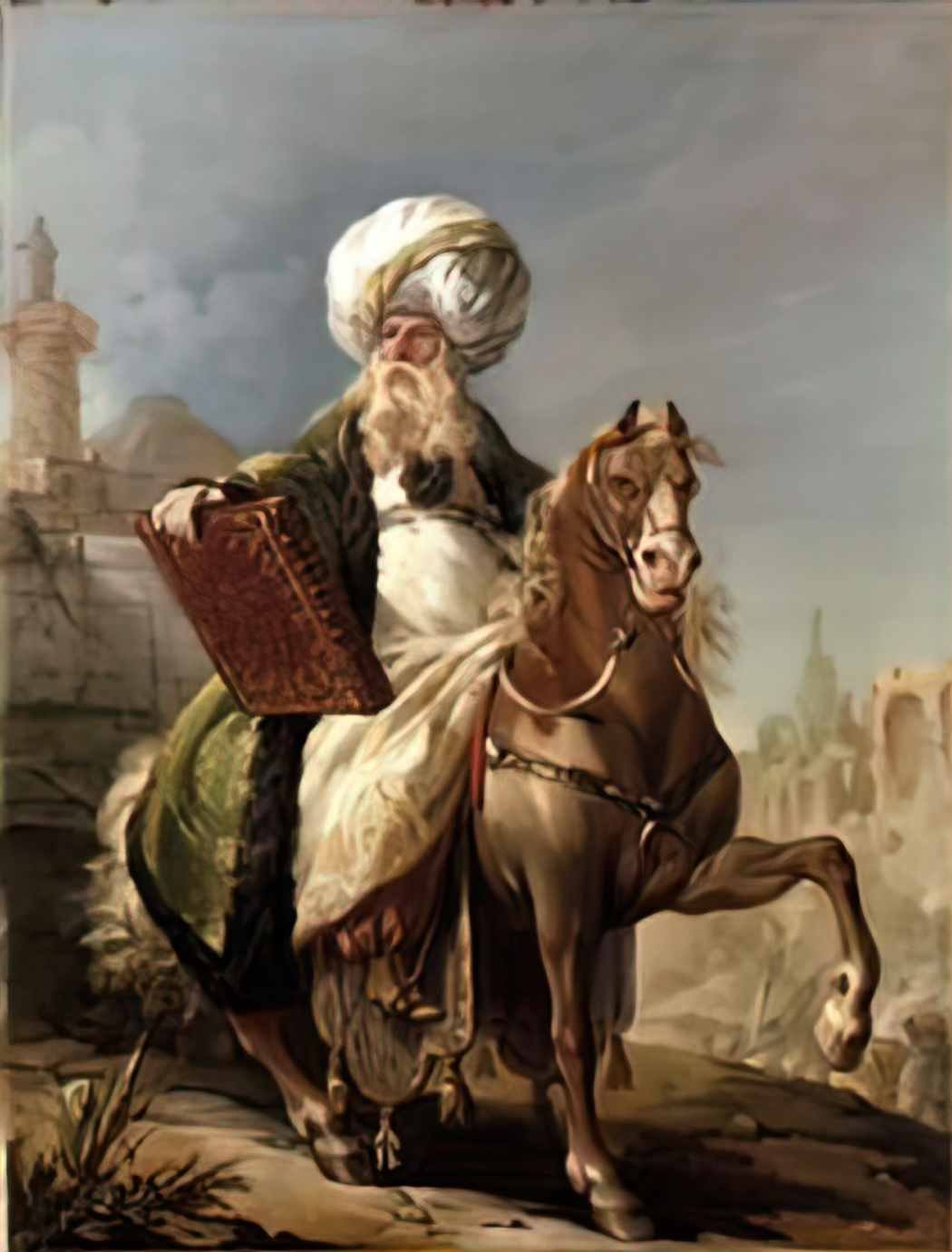 Joseph Marie Vien joseph marie vien equestrian portrait of barth lemy Art A4 Photo Print
