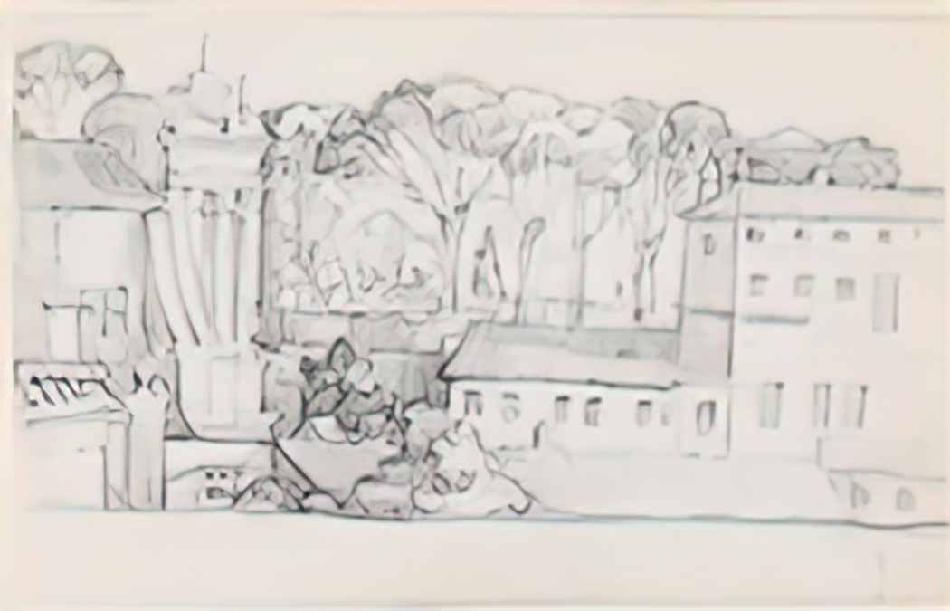 Joseph Marie Vien joseph marie vien roman rooftops 1744 1750 nga 62494 Art A4 Photo Print