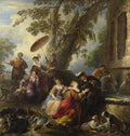 Joseph Parrocel The Return from the Hunt A4 Photo Print