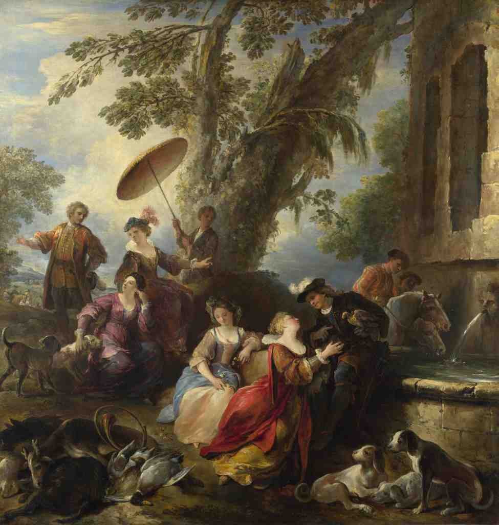 Joseph Parrocel The Return from the Hunt A4 Photo Print
