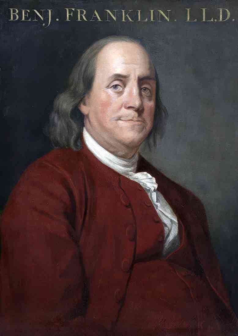 Joseph Wright benjamin franklin 2 A4 Photo Print