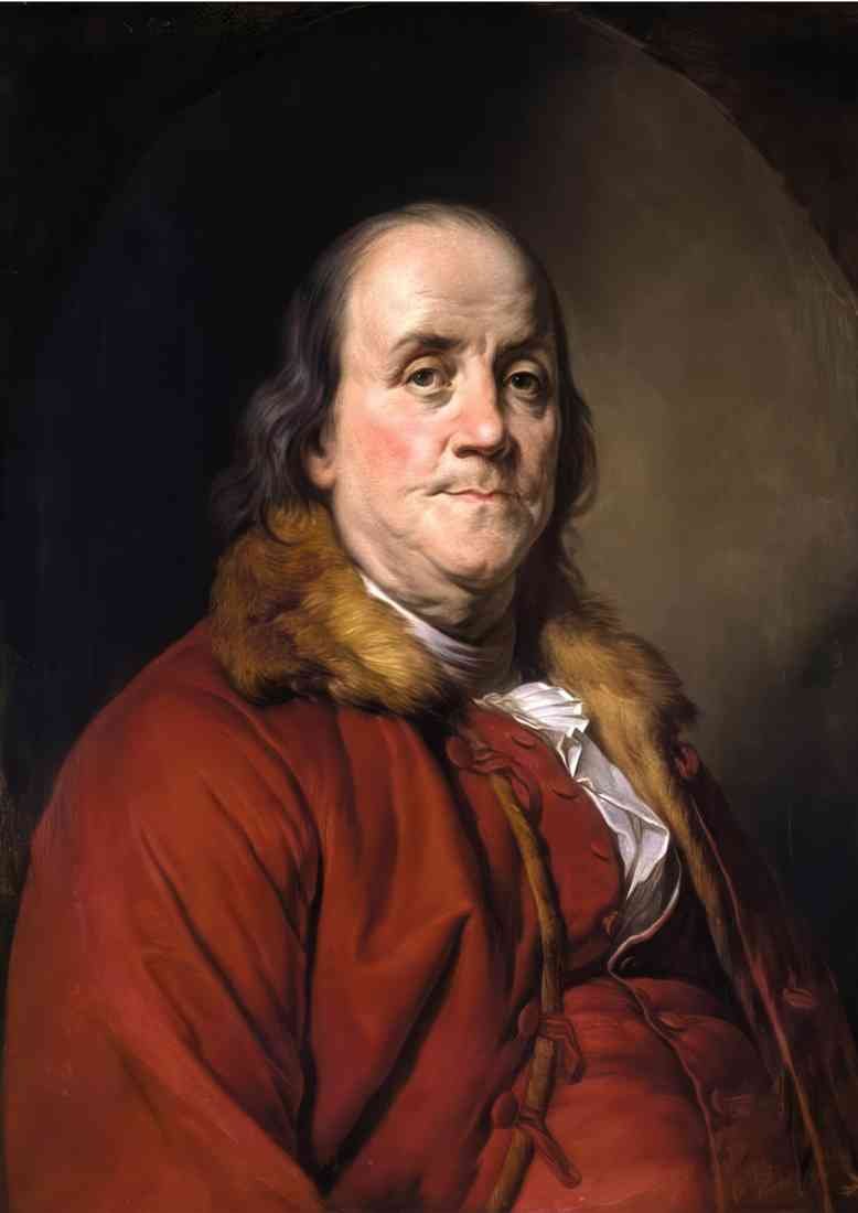 Joseph Wright benjamin franklin A4 Photo Print