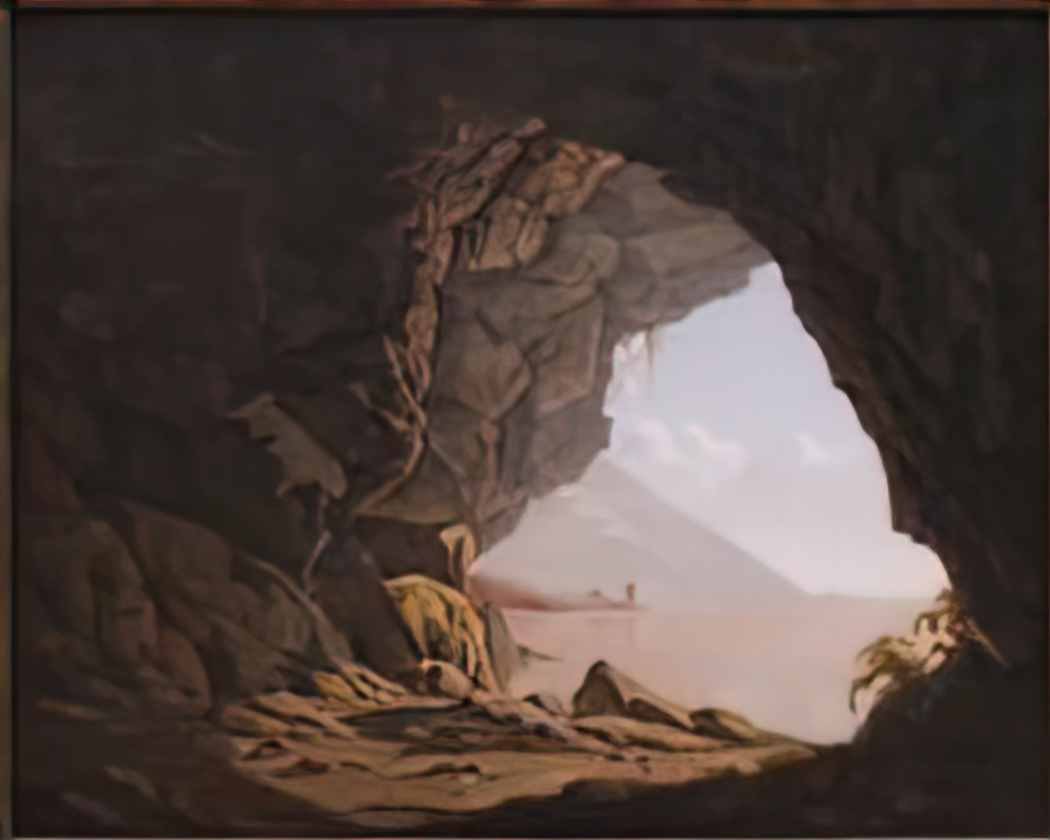 Joseph Wright cavern near naples 1774 Art A4 Photo Print