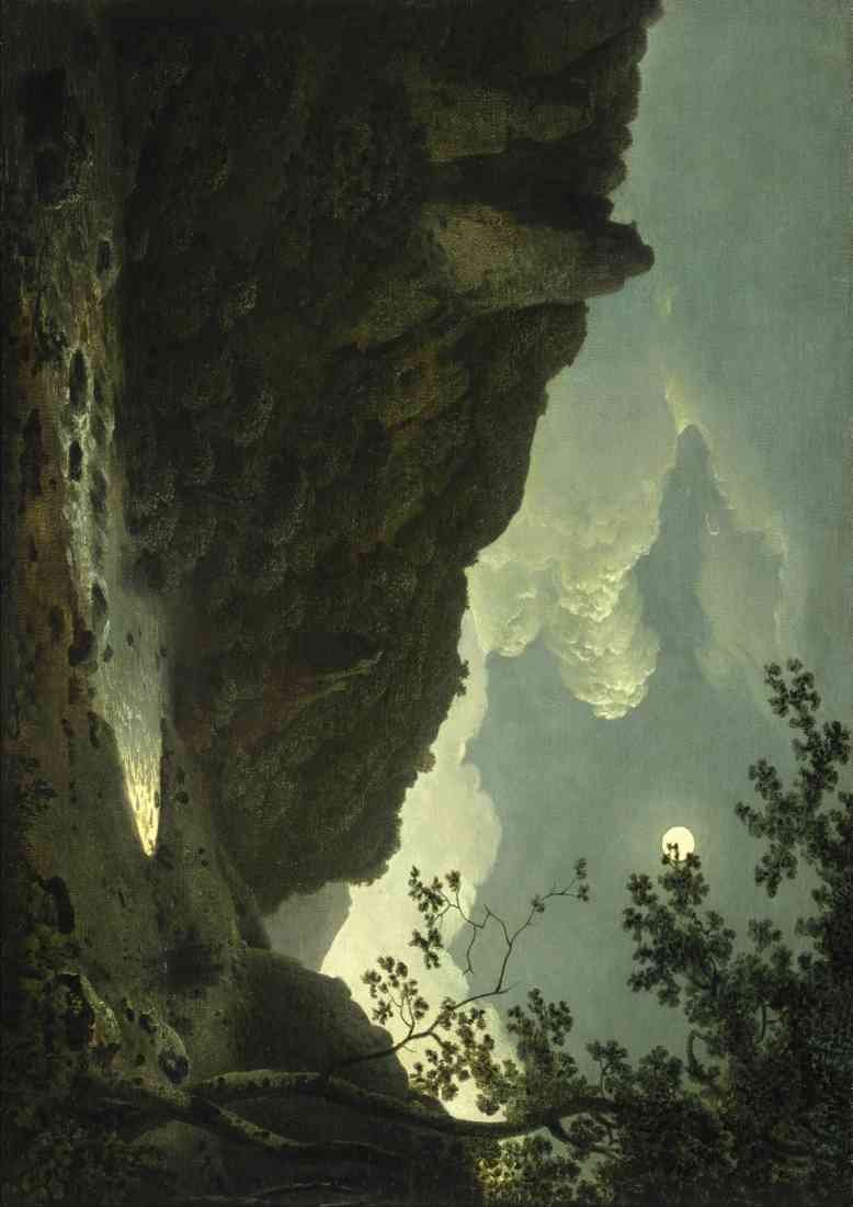 Joseph Wright dovedale by moonlight A4 Photo Print