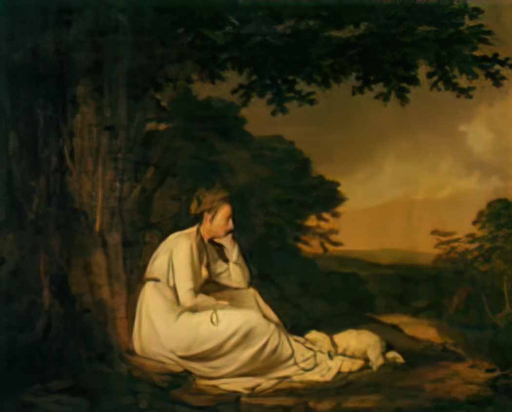 Joseph Wright maria a sentimental journey by laurence sterne 1777 Art A4 Photo Print