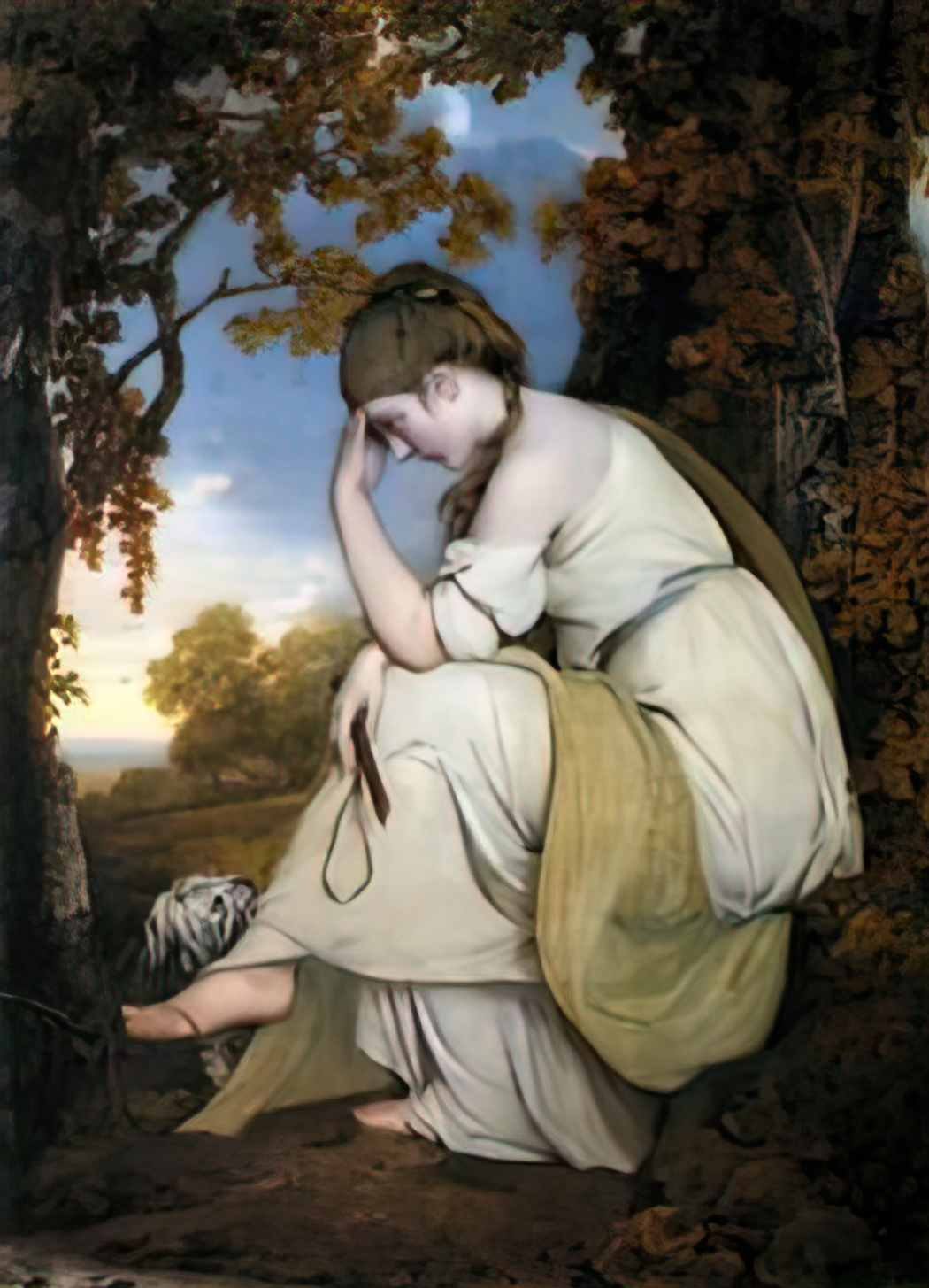 Joseph Wright maria from sterne a companion to the picture of edwin Art A4 Photo Print