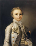 Joseph Wright boy with plumed hat and greyhound 2 Art A4 Photo Print