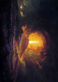 Joseph Wright vesuvius from portici A4 Photo Print