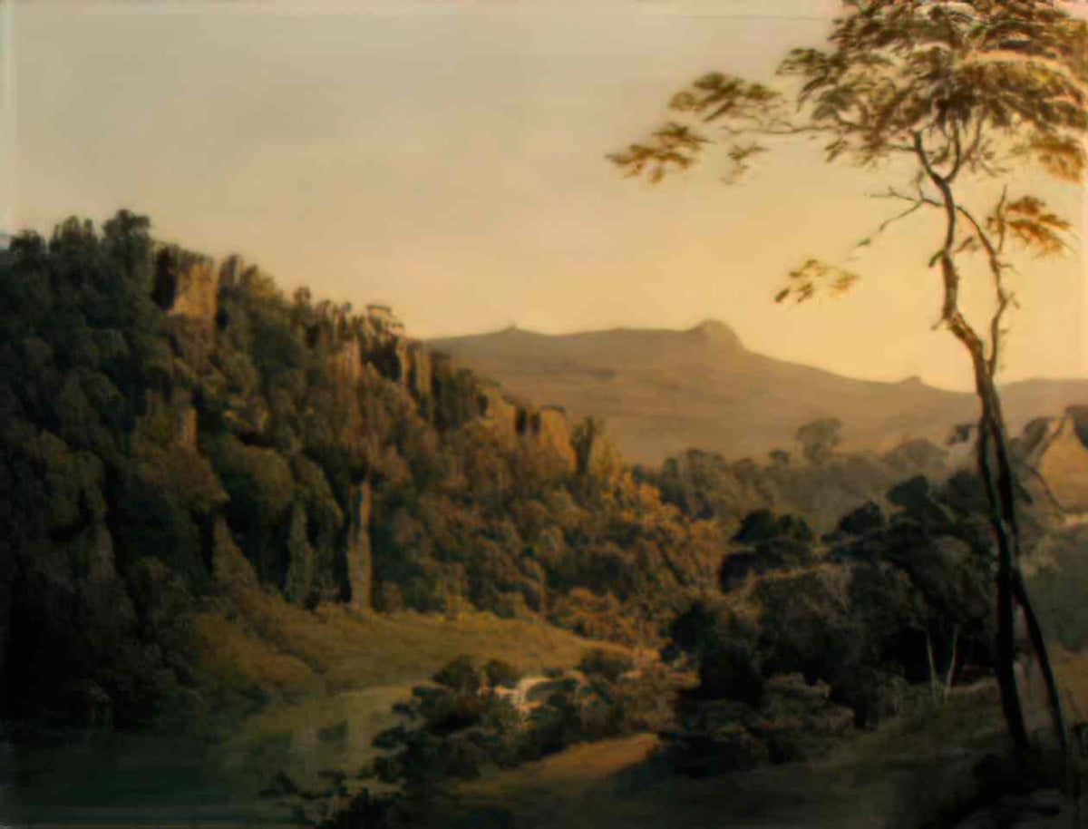 Joseph Wright landscape study development from a blot 2 Art A4 Photo Print