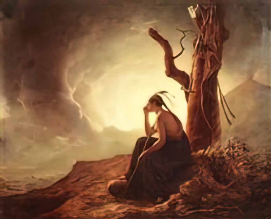 Joseph Wright maria a sentimental journey by laurence sterne 1777 2 Art A4 Photo Print