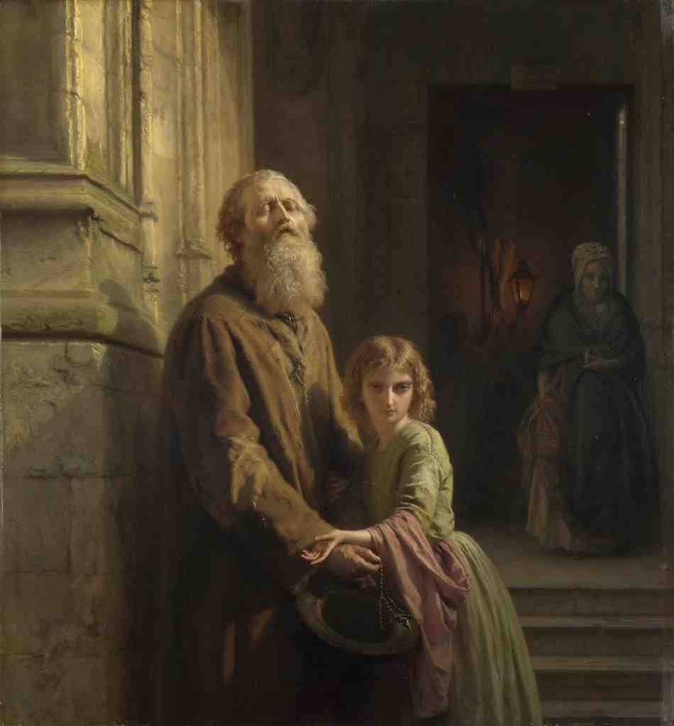 Josephus Laurentius Dyckmans The Blind Beggar A4 Photo Print