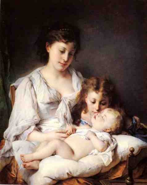 Jourdan Adolphe Maternal Affection A4 Photo Print