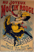 Joyeux Moulin Rouge Vintage Advert A4 Photo Print