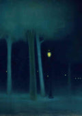 Jozsef Rippl Ronai a park at night 18951 CROP A4 Photo Print
