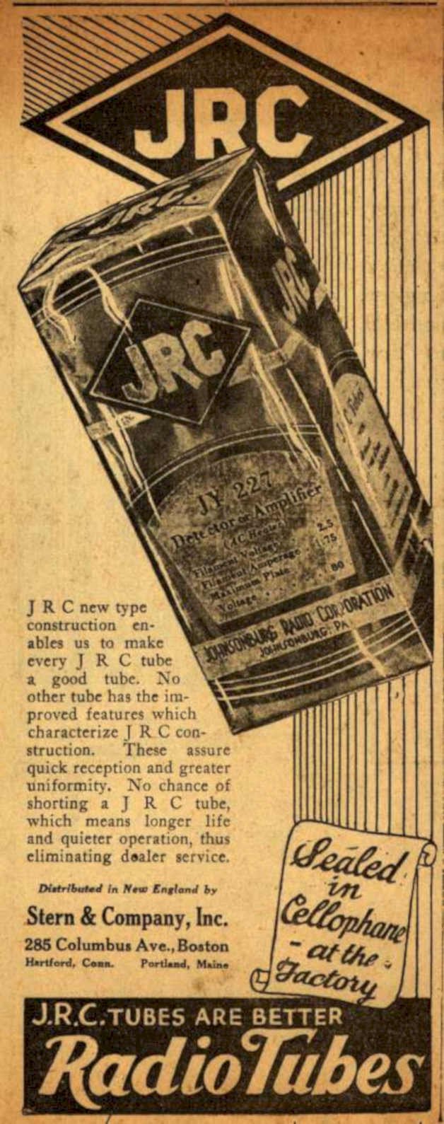 Jrc Radio Tubes 1 Vintage Retro Advert Ads A4 Photo Print