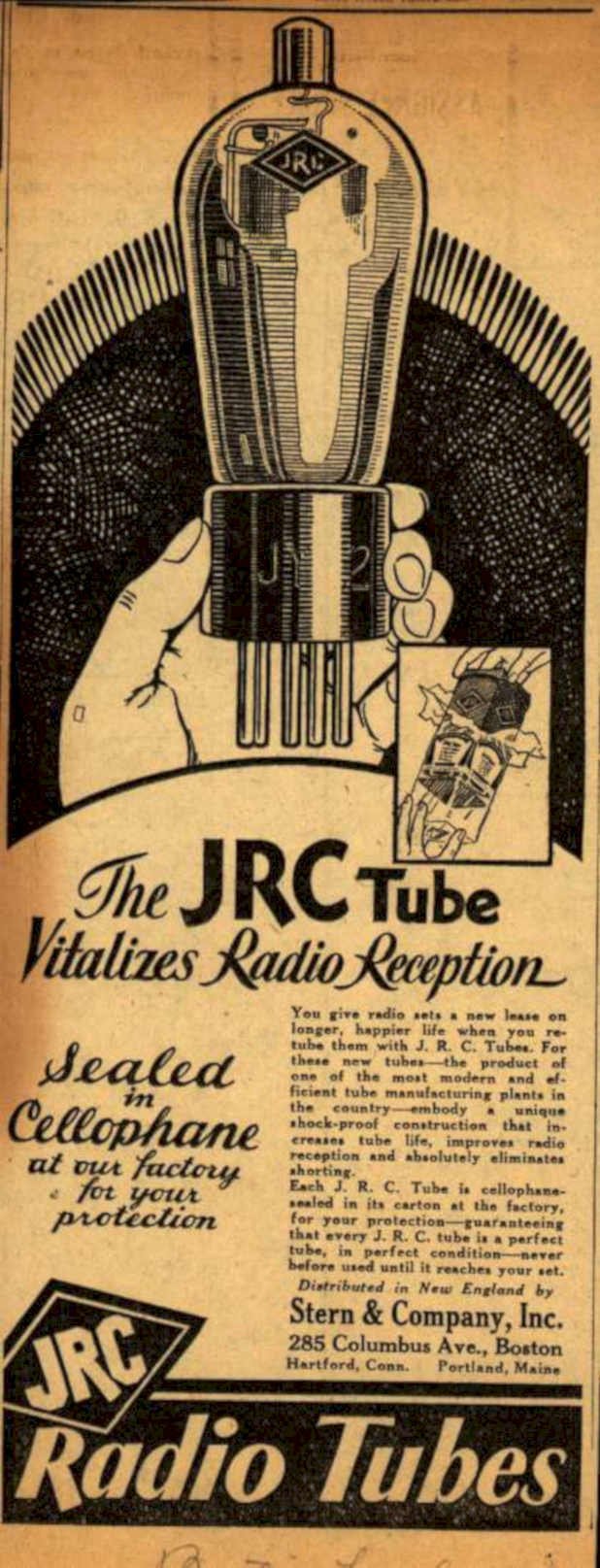 Jrc Tube Radio Vintage Retro Advert Ads A4 Photo Print