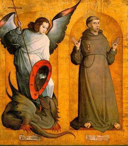 Juan De Flandes Saints Michael And Francis A4 Photo Print